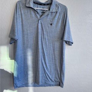 Hurley Men's Light Gray Polo Shirt